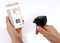 Lecteur portable de code barres d'anneau de balayage d'entrepôt de doigt sans fil à grande vitesse de Bluetooth 2D