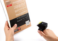 Lecteur portable de code barres d'anneau de balayage d'entrepôt de doigt sans fil à grande vitesse de Bluetooth 2D