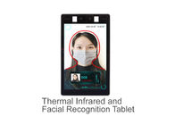 8&quot; FCC faciale de la CE ROHS de détection de la température de thermomètre de reconnaissance d'écran d'affichage à cristaux liquides approuvée