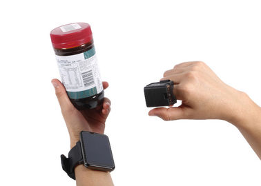 2D scanner portable de code barres d'anneau avec le balayage de contact