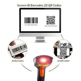 2D terminal tenu dans la main de câble de scanner de code barres de COMS