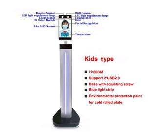 Caméra de réseau infrarouge thermique de Tablette de thermomètre de reconnaissance des visages écran d'affichage à cristaux liquides de 8 pouces