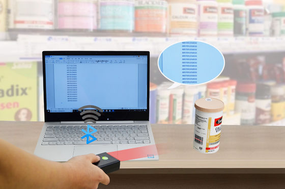 lecteur de code de bureau de qr de scanner automatique de code barres 1D 2D pour le magasin de bibliothèque