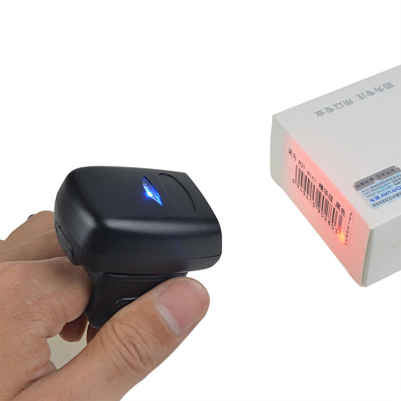 mini lecteur de code à barres de code barres de lecteur de 2d de bluetooth de code barres doigt sans fil portable de scanner pour le PC androïde de comprimé